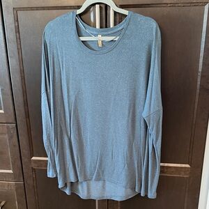 Women's Blue Crew Neck Sweater